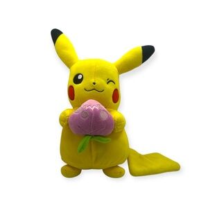 Pokemon Pikachu Plush with Pink Berry